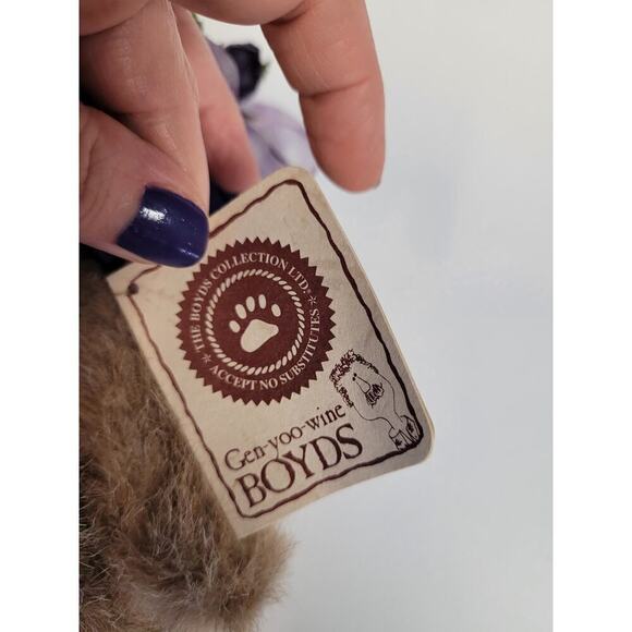 Boyds Bears BERNADETTE DEBEARVOIRE #918443 6" Plush Bear Tags Purple Hat - Picture 8 of 10